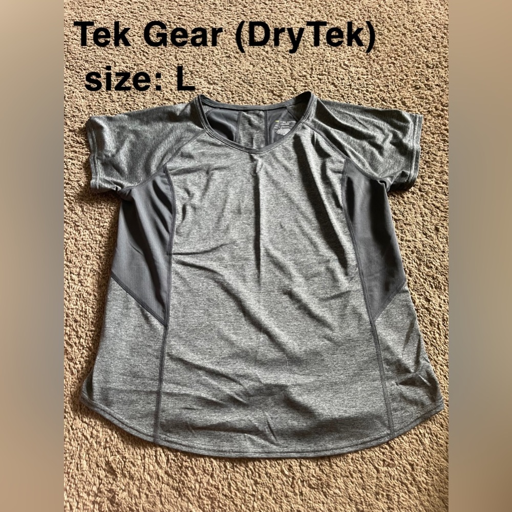 Tek-Gear Grey Workout or Casual Shirt
